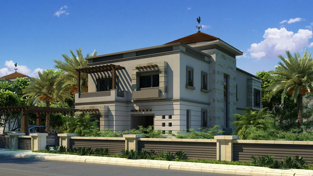 توين هاوس للإيجار في نيو جيزة - 375 م² - BE-N4122